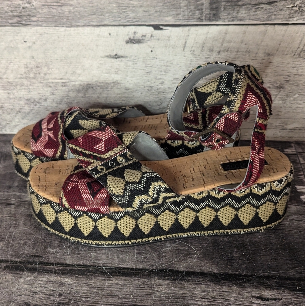Topshop Platform Espadrilles Size 9.5